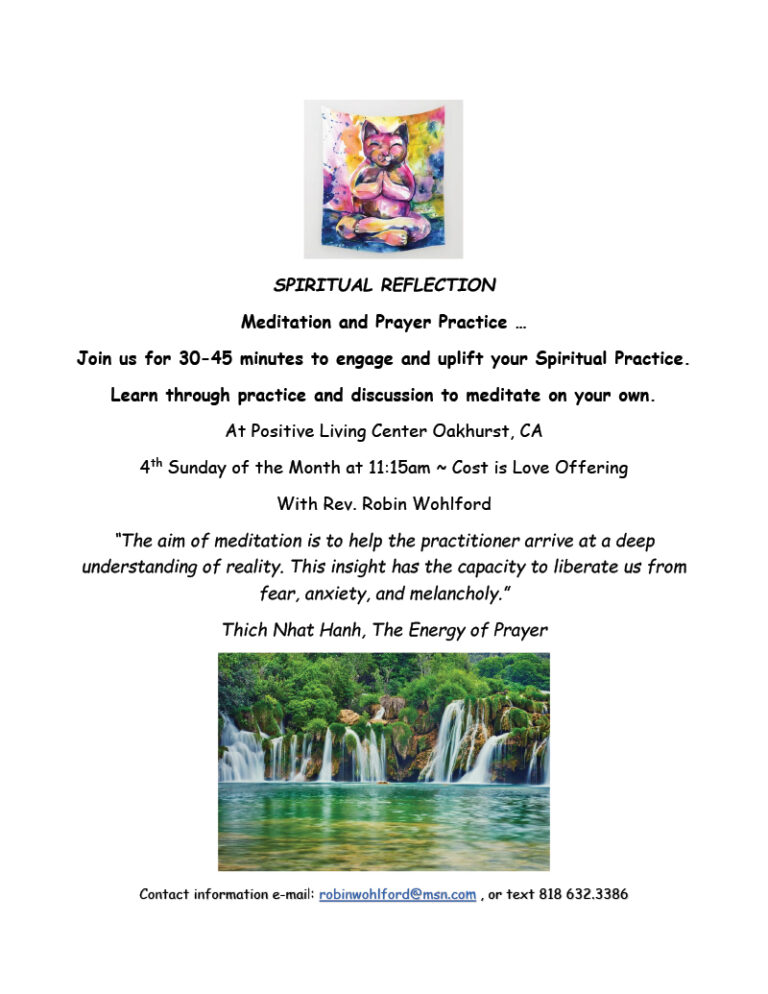 Prayer and Meditation Group Flyer
